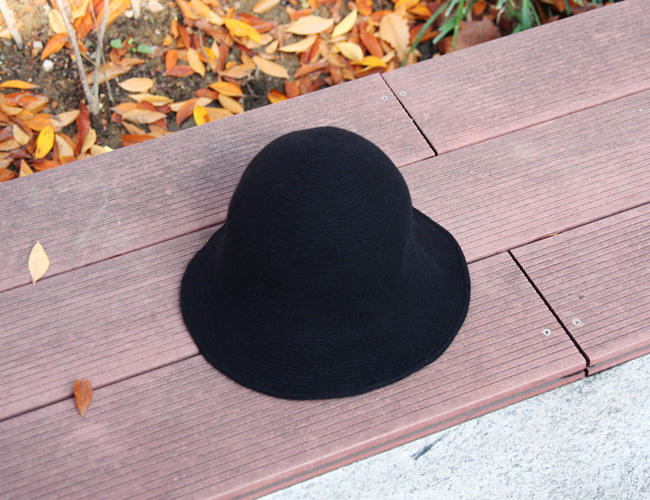 wire wool bucket hat ; bk [ 4color / free size ] 와이어 울 버킷 햇