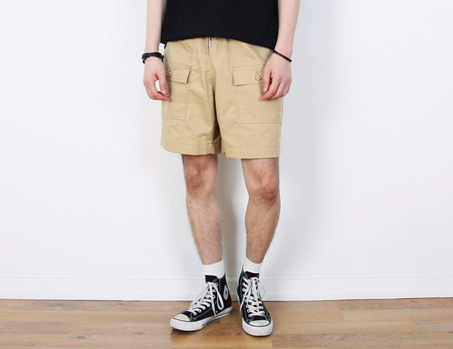 pocket banding wide shorts ; be [ 5color / free size ] 포켓 밴딩 와이드 반바지