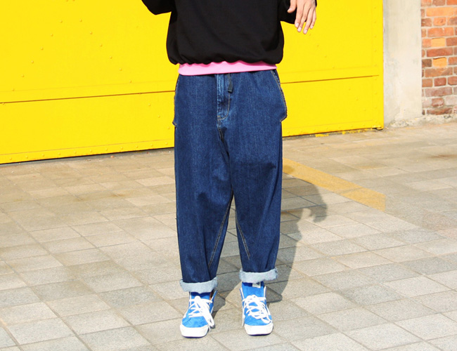 big pocket denim pants [ 1color / free size ] 빅 포켓 데님 팬츠