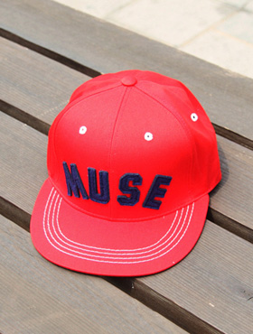 muse snapback ; rd [ 4color / free size ] 뮤즈 스냅백