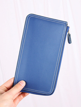 stitch hand wallet ; nv [ 3color / free size ] 스티치 손 지갑