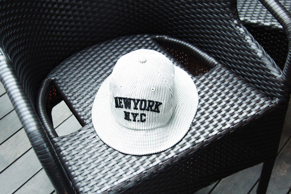 sale_ 교환&amp;환불 불가 ; new york stripe crusher hat ; gr [ 2color / free size ] 뉴욕 스트라이프 벙거지